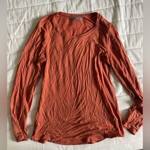 Icebreaker 125 Coolite merino wool blend base layer long sleeve women’s S orange